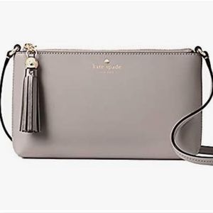Kate Spade New York Ivy Street Amy Leather Crossbody Bag Softtaupe Color